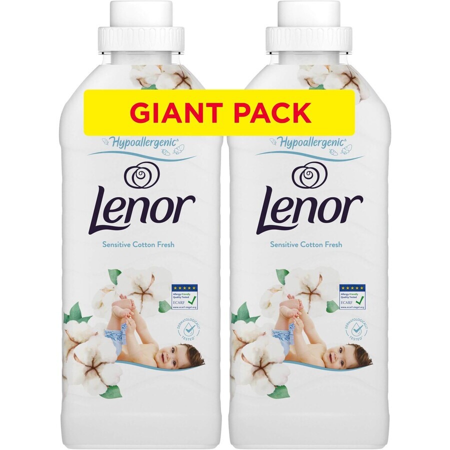 Lenor Cotton fresh fabric conditioner 2 x 1200 ml