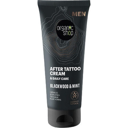 Organic Shop Crema per tatuaggi con legno nero e menta 75 ml