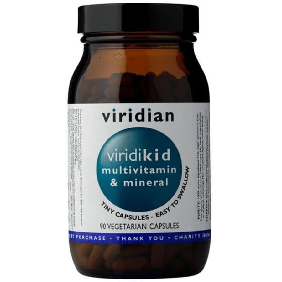 Viridian Viridikid Multivitamin&Mineral 90 gélules