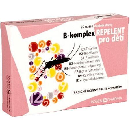 Rosen Pharma B-complex REPELLENT pour enfants 25 comprimés