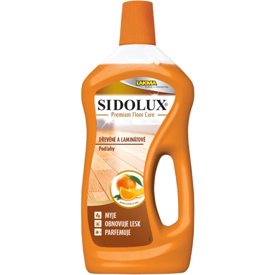 Sidolux Premium Olio arancione per la cura dei pavimenti in legno e laminato 1 litro