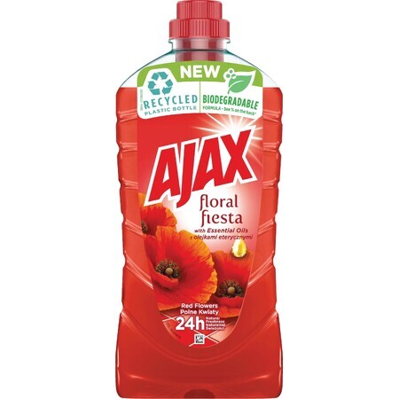 Detergente multiuso Ajax Floral Fiesta, fiori rossi 1 litro