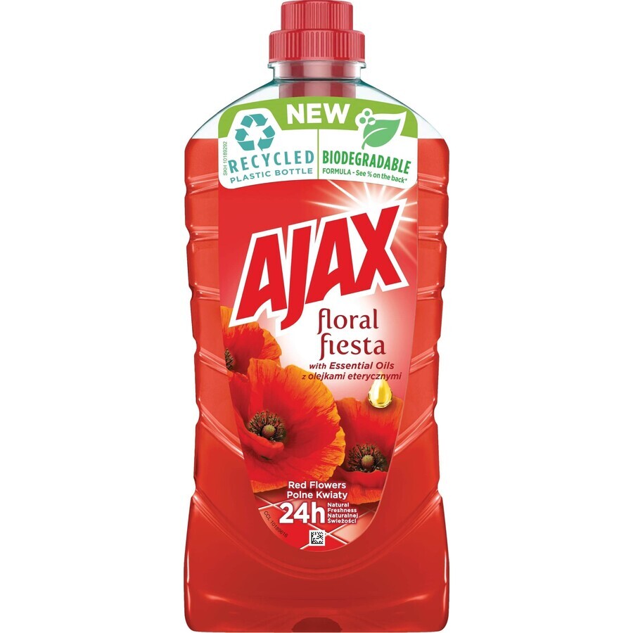 Detergente multiuso Ajax Floral Fiesta, fiori rossi 1 litro