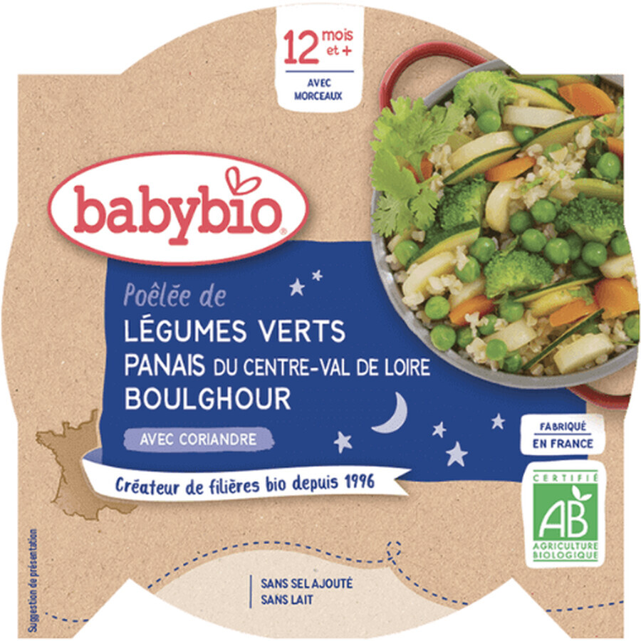 Babybio Menù della Buona Notte Verdure, pastinaca e bulgur con coriandolo 230 g