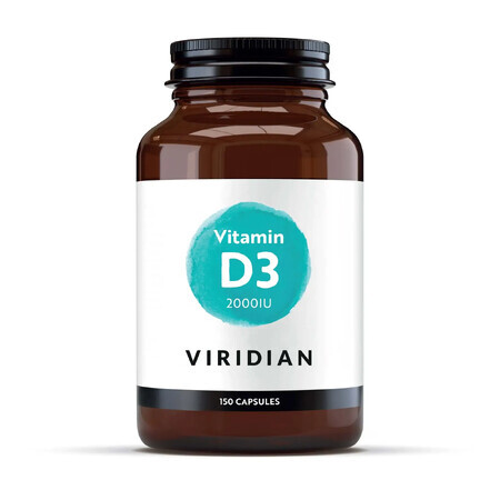 Viridian Vitamine D3 2000IU 150 gélules