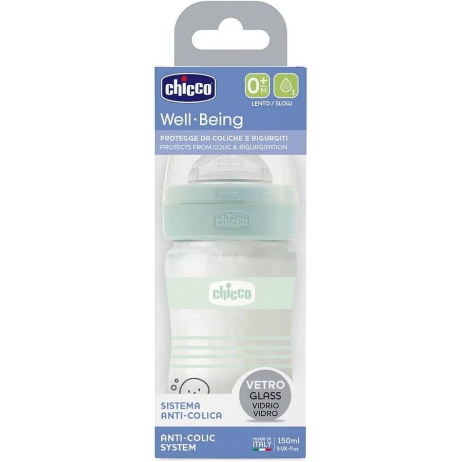 Biberon in silicone Chicco Well-being, liscio 150 ml