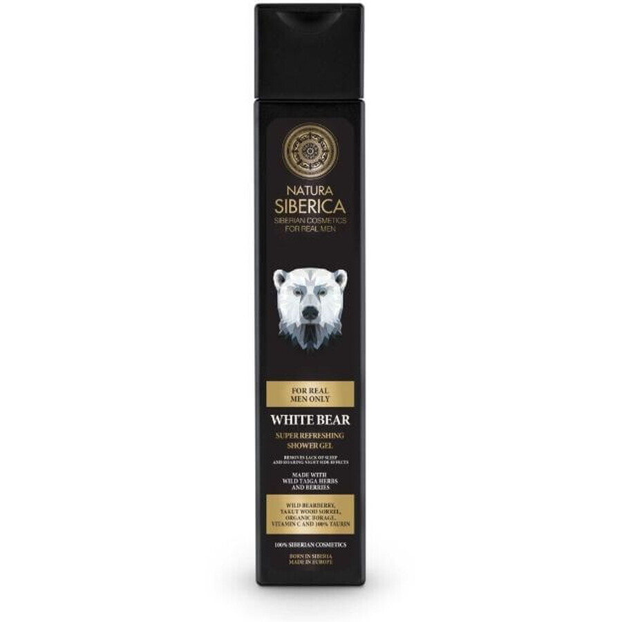 Natura Siberica Uomo Gel doccia rinfrescante Orso bianco 250 ml