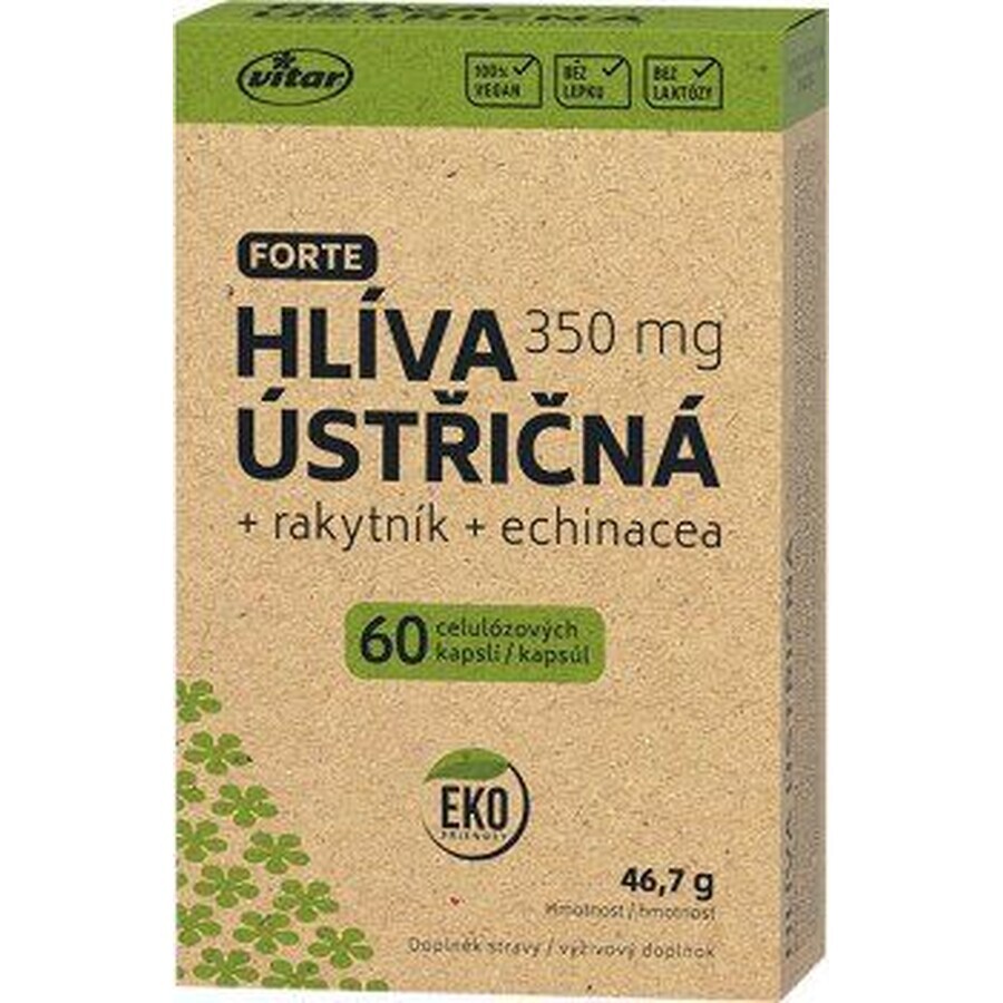 Vitar Austernpilz + Sanddorn + Echinacea Forte 60 Kapseln