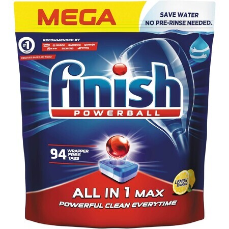 Finish All-in-1 Max Lemon 94 pcs