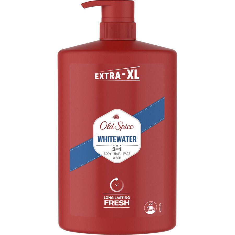 Old Spice Whitewater Gel de duș și șampon pentru bărbați cu aromă proaspătă 1000 ml