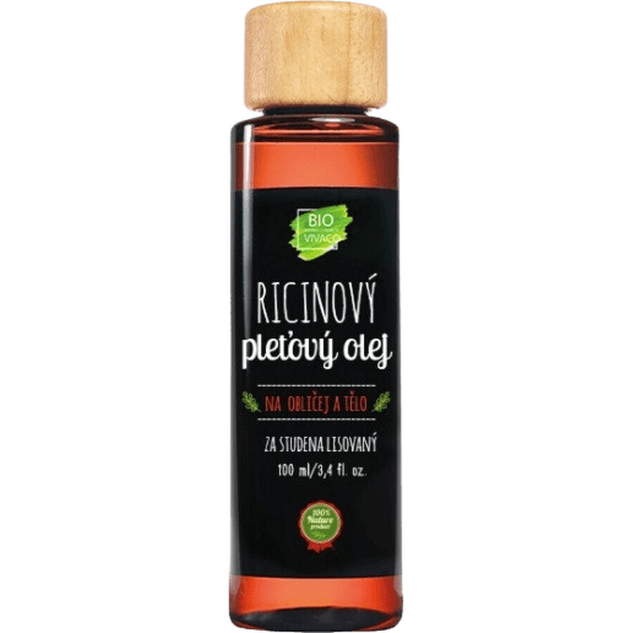 Cofanetto regalo Vivaco Organic cosmetics - Olio di ricino, burro di cacao 2 x 100 ml