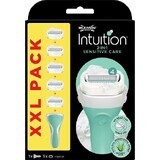 Wilkinson Sword scheermes intuition sensitive care XXL + vervangingskoppen 5 stuks