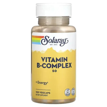 B-Complex 100 mg Solaray, 50 capsules, Secom