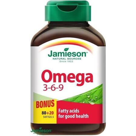 Jamieson Omega 3-6-9 1200 mg 100cps