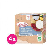 Babybio goat's milk snack with apples and raspberries 4 x 85 g