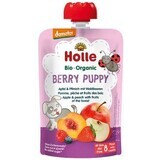 Holle Puré biológico - Berry Puppy - Manzanas y melocotones con frutas del bosque 100 g