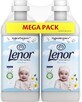 Lenor Balsamo per bucato Sensitive 2 x 1,23 l