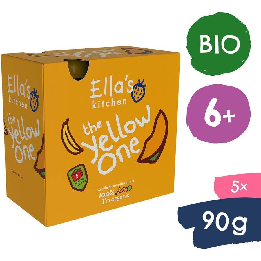 Ella's Kitchen BIO Yellow One Fruit puree with banana 5 x 90 g