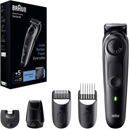 Braun Series 5 BT5421 Cortabarbas con herramientas de peinado