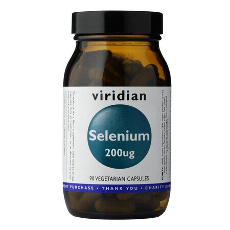 Viridian Selenium 200µg, 90 gélules