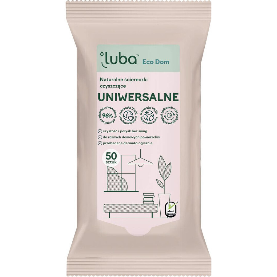 Luba EKO salviette detergenti naturali - universali 50 pz.