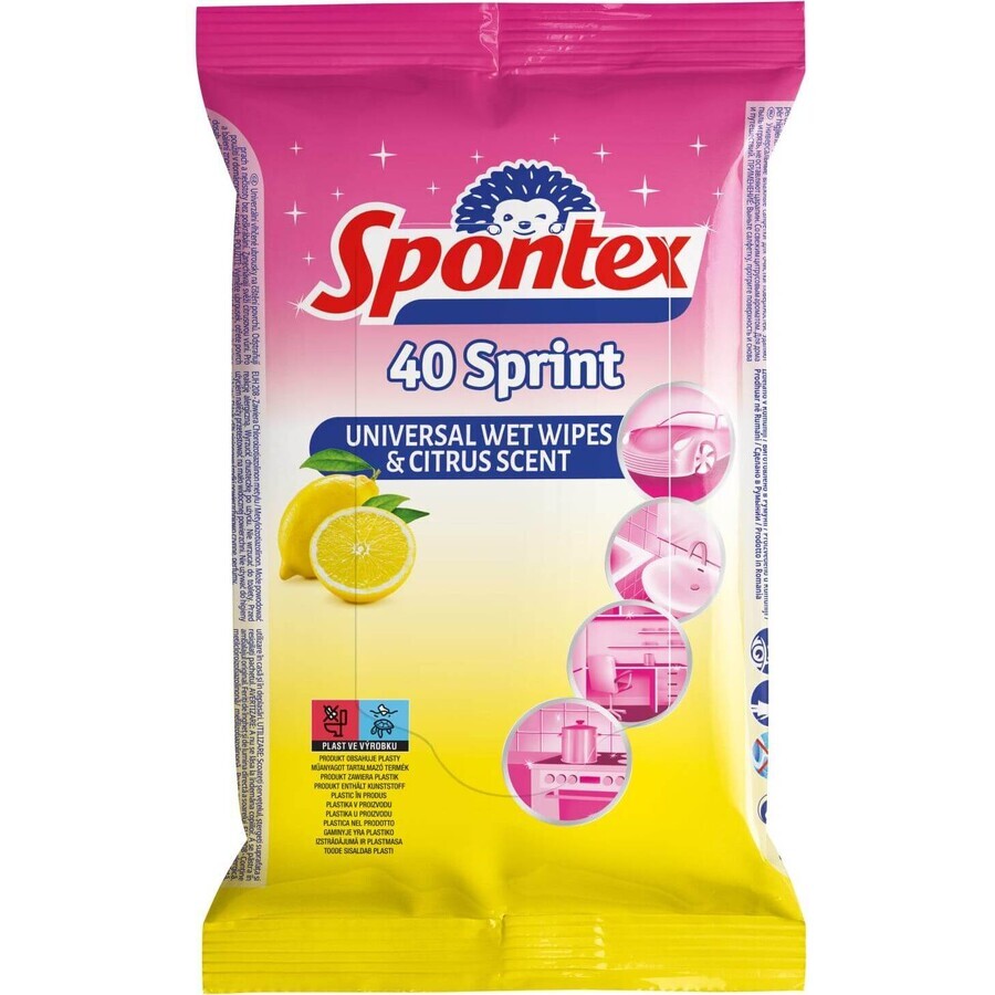 Salviette umidificate Spontex Sprint 40 pz.