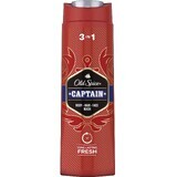 Old Spice Captain Gel doccia e shampoo con note di sandalo e agrumi 400 ml