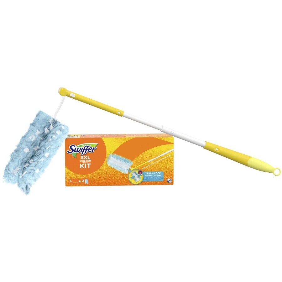 Swiffer XXL per il lavaggio a secco 1 manico + 2 aspirapolvere