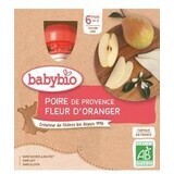 Babybio doypack orange blossom pear 4 x 90 g