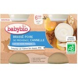 Babybio Brassé pear and cinnamon 2 x 130 g