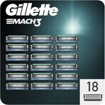 Gillette Mach3 Men's Replacement Shaving Heads Mach3 18 pieces