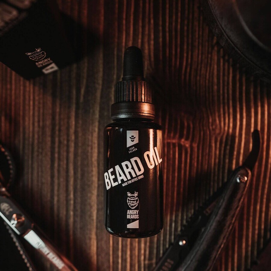 Olio per barba Angry Beards Jack Saloon 30 ml