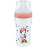 Nuk Perfect Match Sticlă Disney cu control al temperaturii, roșu 260 ml