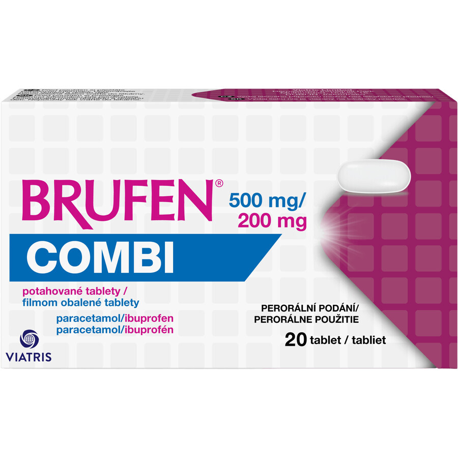 Brufen BRUFEN BRUFEN COMBI TBL TBL FLM 20X500/200 MG 20 tablets