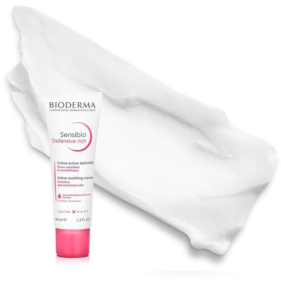 Bioderma Sensibio Defensive reichhaltige beruhigende Creme mit nährender Textur 40 ml