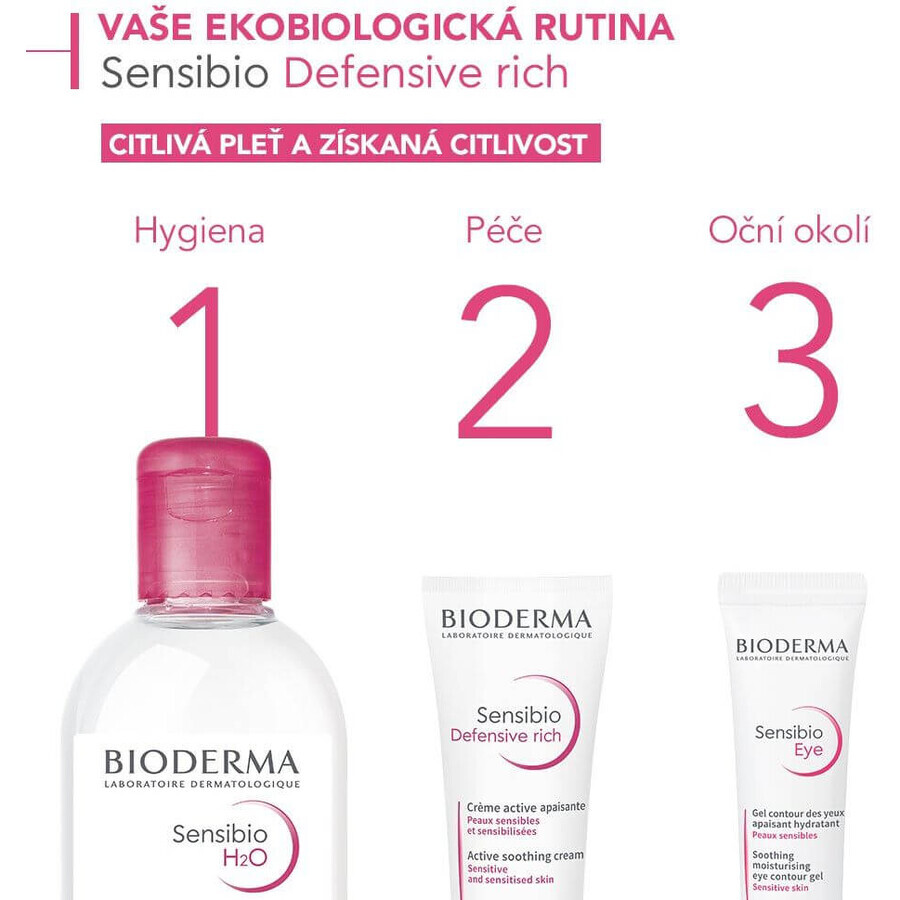 Bioderma Sensibio Defensive reichhaltige beruhigende Creme mit nährender Textur 40 ml