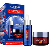 L'Oréal Paris Revitalift Laser ser de noapte cu 0,2% retinol pur, 30 ml + Revitalift Laser X3 cremă de zi SPF 25, 50 ml