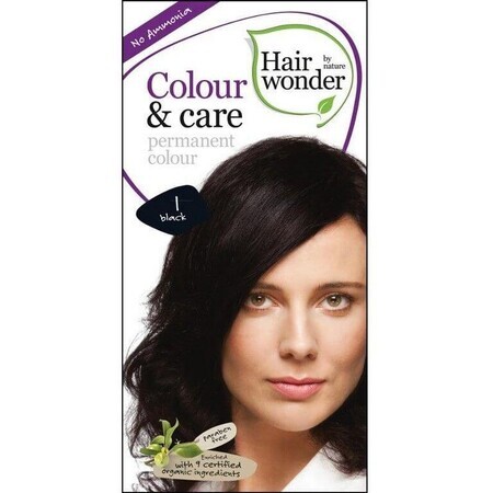 Hair wonder Natural color long lasting black 100 ml