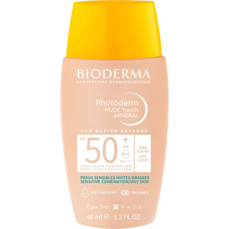 Bioderma Photoderm Photoderm NUDE Touch MINERAL sehr leicht MINERAL sehr leicht SPF 50+ 40 ml