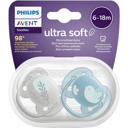 Philips Avent Ultrasoft Premium suzetă pentru animale de companie 6-18m 2 buc