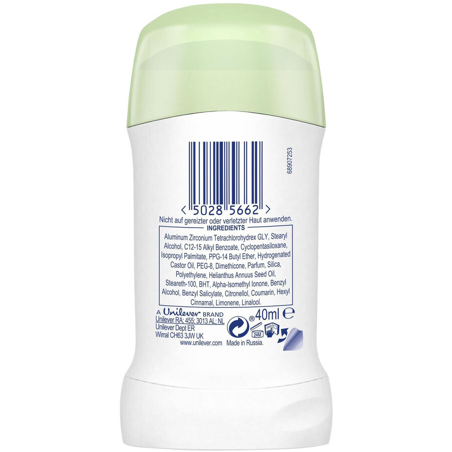 Dove Go Fresh Cetriolo e Tè Verde Antitraspirante Solido 40 ml