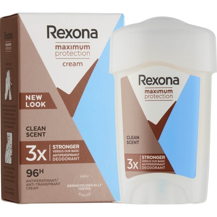 Rexona Maximum Protection antitranspirantcrème vaste crème met zuivere geur 45 ml