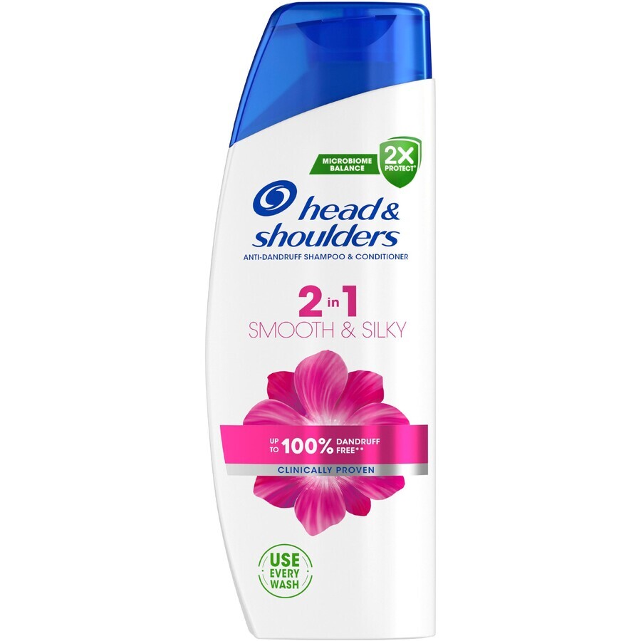 Head & Shoulders Smooth & Silky 2in1 shampoo antiforfora 330 ml