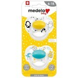 Suzeta unisex Medela 6-18m 2 buc