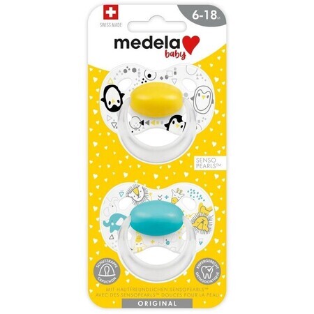 Suzeta unisex Medela 6-18m 2 buc