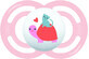 MAM Soother Soother Perfect, rosa/marca 6m+