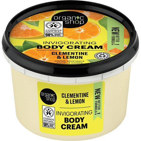 Organic Shop Crema Corpo Rinvigorente Clementina e Limone 250 ml