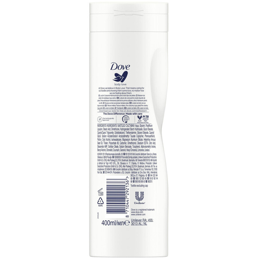 Dove Loción Corporal Light Care 400 ml