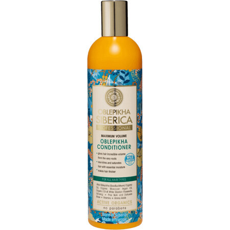 Natura Siberica Duindoorn Conditioner voor alle haartypes maximaal volume 400 ml