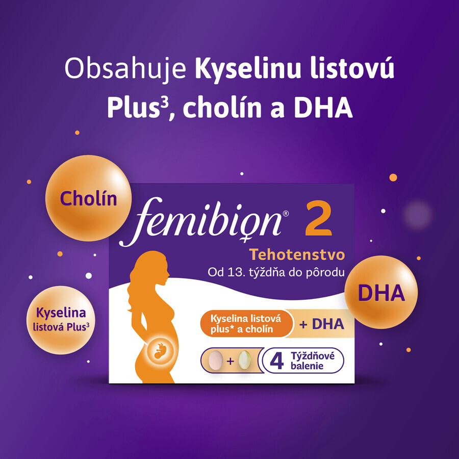 Femibion 2 Pregnancy, 28 tablets and 28 capsules